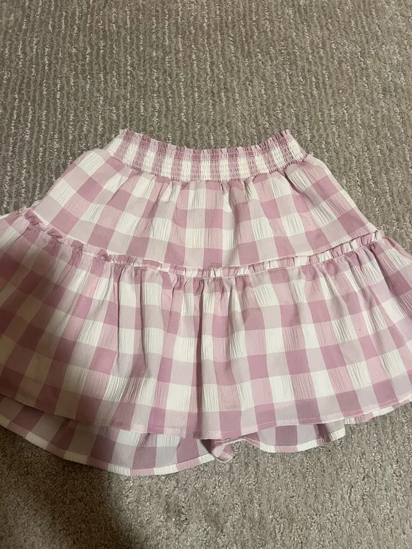 Steve Madden Purple Checkered Skirt Set - Image 4