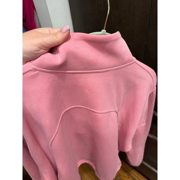 lululemon Brushed Softstreme Half Zip in a pink shade 14 - Image 7