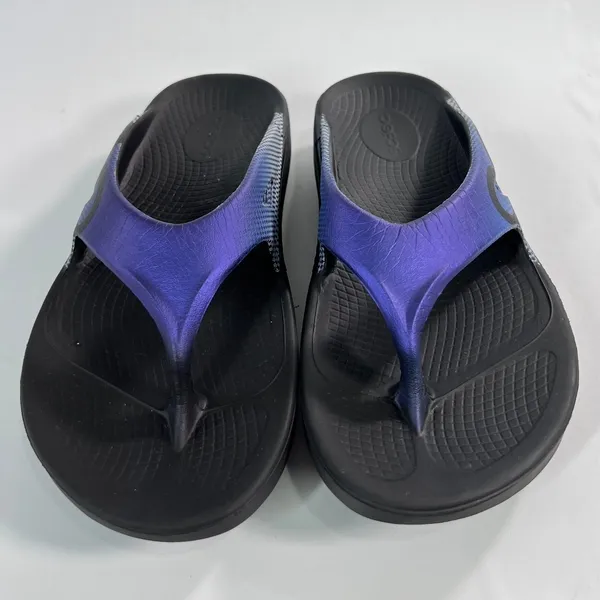 OOFOS OOriginal Sport Graphic Thong Mismatched Sizing Left‎ W9/M7 Right W8/M6 P - Image 2