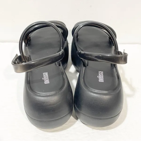 Melissa Women's Size 9 Black Air Bubble Platform Sandal Shoes‎ - Image 4