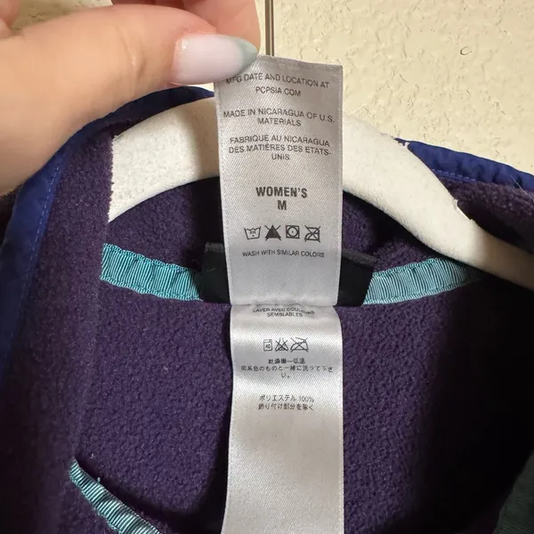 Patagonia Snap-T Fleece Pullover Size Medium Womens Purple‎ - Image 4