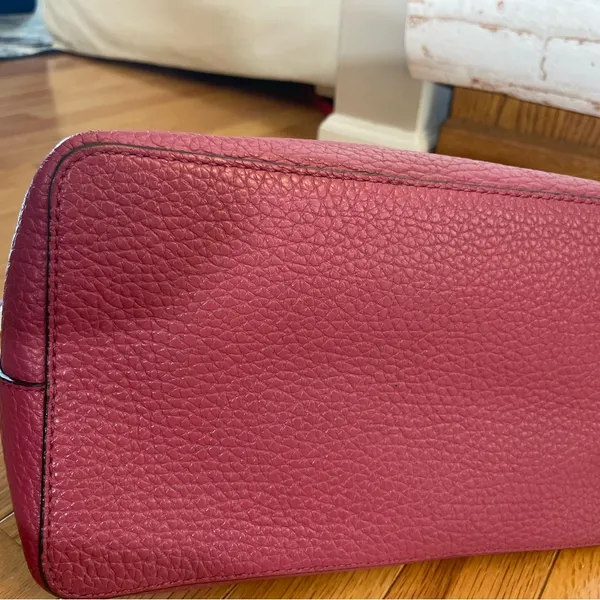 Kate Spade Raspberry Leather Shoulder Bag - Image 10
