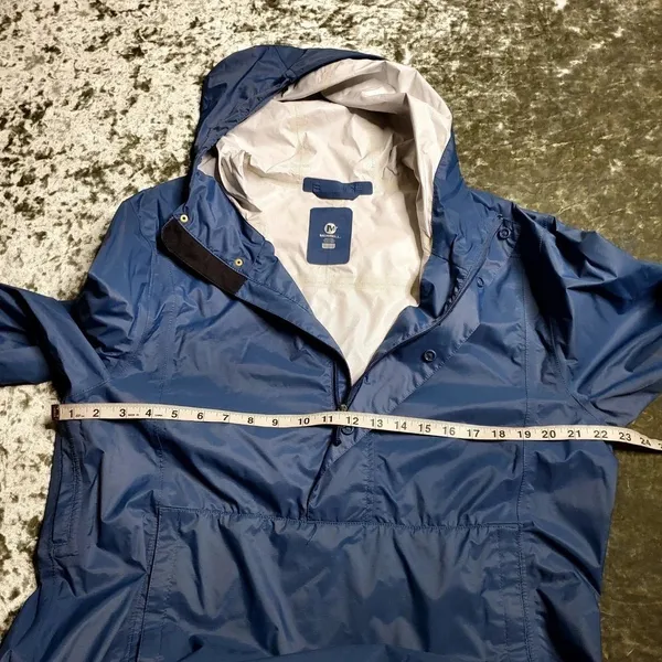 Merrell‎ Blue Hooded Pullover Windbreaker Jacket - Image 7