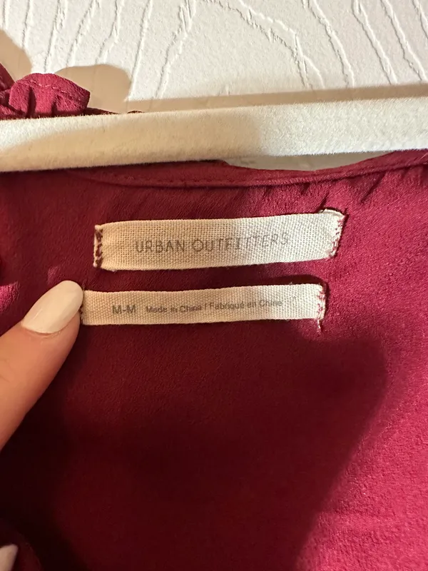 Maroon Puff Sleeve Top - Image 2