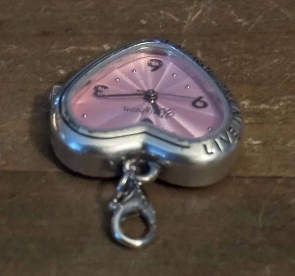 Brighton Live In The Moment heart watch charm - Image 3