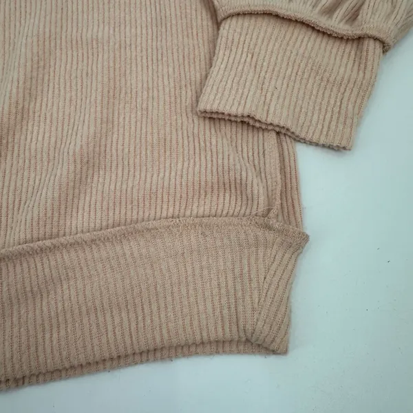 We The Free Sweater Womens L Peach Main Squeeze L/S Knit Oversized Boatneck Top - Image 11