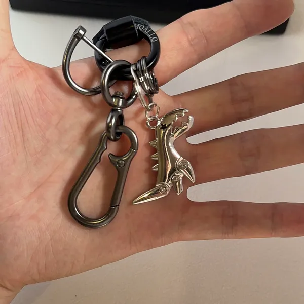 Dinosaur Car Keychain for Men Women Braided Rope Carabiner Keychain Bag Charm - Image 6