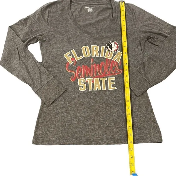 Champion FSU Florida Seminoles State tee gray size M - Image 4