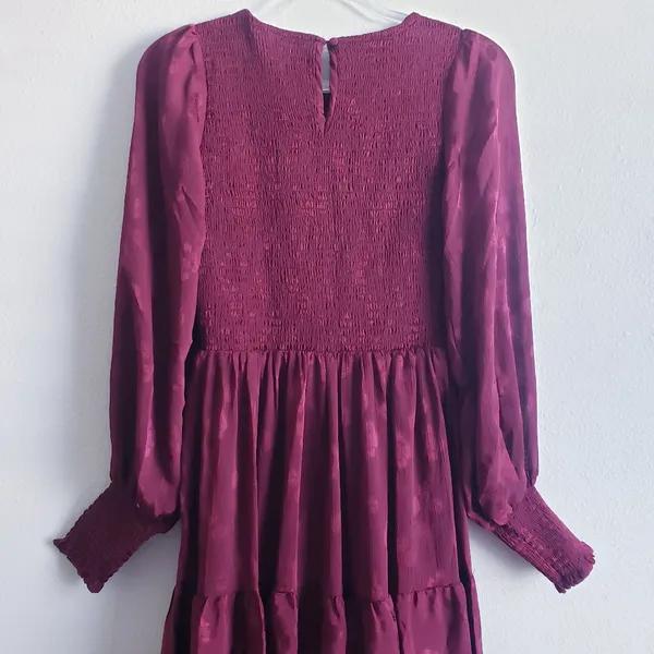 Baltic Born Stockholm Smocked Midi Dress Long Sleeve New Without Tags - Image 8