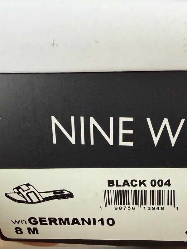 Nine West Germani Women’s black slide sandals size 8 NEW - Image 6