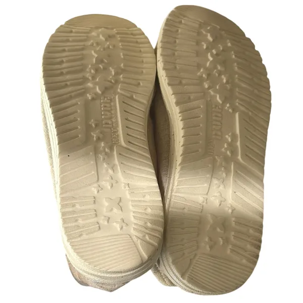 Hey Dude Wendy Chambray Slip On Shoes Sneakers White Nut NWT Womens Size 12 - Image 9