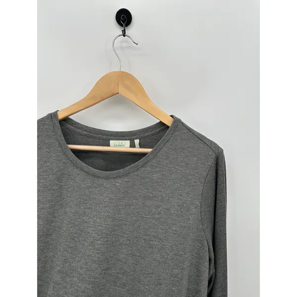 LOGO Lori Goldstein Tunic Women 2X Gray‎ Asymmetrical Sweatshirt Pullover HJ19 - Image 6