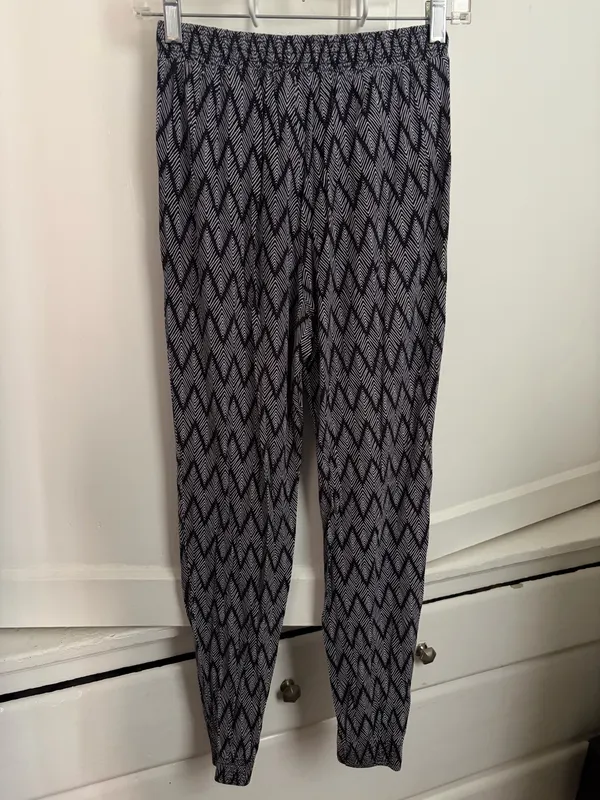 H&M Blue and White Pants Size XS - Image 7