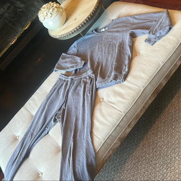 Sub_Urban Riot Grey Heart Two Piece Lounge Set Size XS/S - Image 2