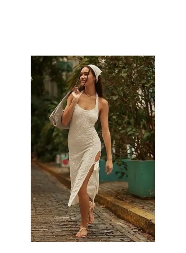 Free People Sea Foam Midi Dress - Image 2