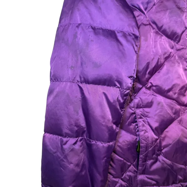 The North Face Womens 550 Down‎ Puffer Jacket Purple Diamond Quilted Small - Image 8