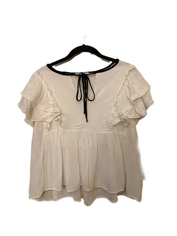 Zara White Ruffle Sleeves Bohemian Blouse - Image 3
