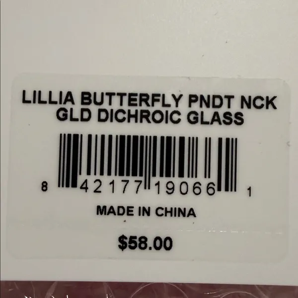 Kendra Scott Lillia Butterfly Gold Stud and Necklace Earrings In Dichroic Glass - Image 7