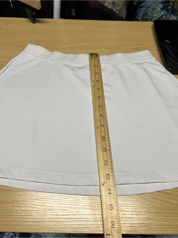 Ellesse Casti White Tennis Skirt Size M Stretch Athletic Court Skirt - Image 13