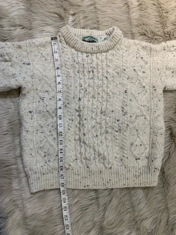 Aran crafts wool sweater Unisex Small - Image 5