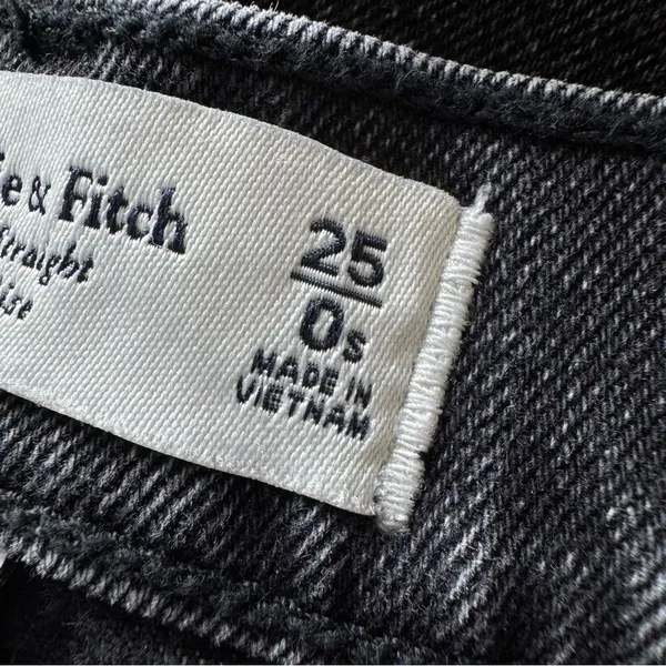 Abercrombie Fitch Curve Love 90’s Slim Straight Ultra High Rise Jeans 25/0 Short - Image 14