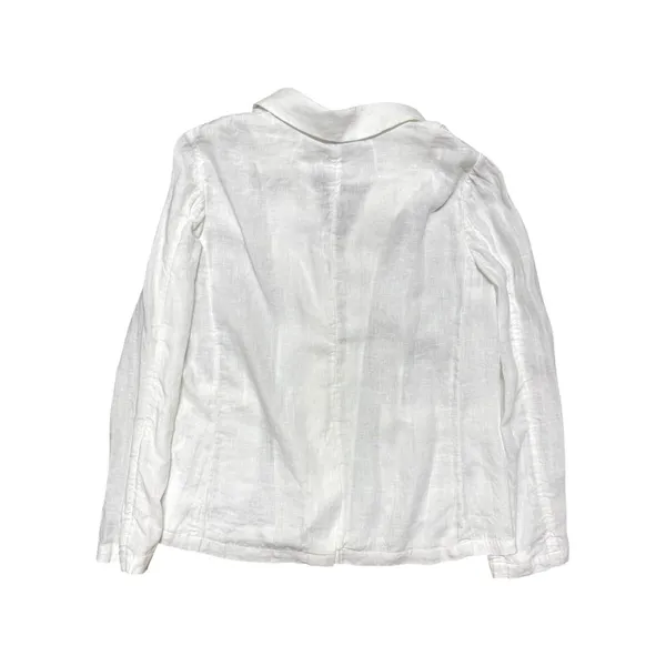 J. Crew Parke 100% Linen Blazer Jacket Women Sz‎ 14 White Unstructured Preppy - Image 2