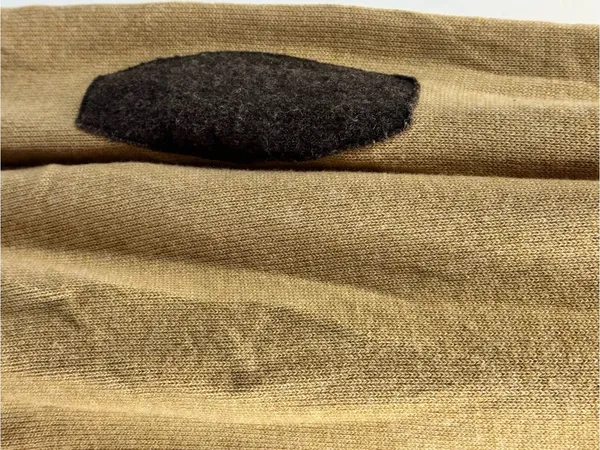 GAP V-Neck Button Cardigan Camel Tan Elbow Patches Wool Blend Grandpa Academia - Image 10