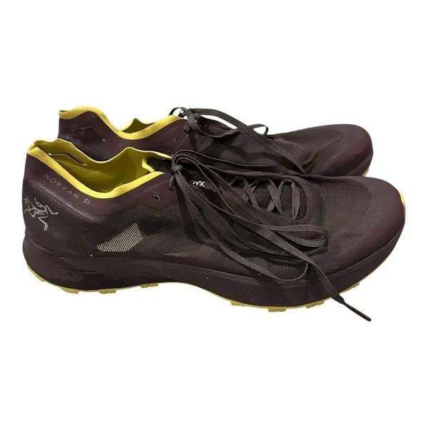 Arc'teryx Norvan SL Women's 10 Trail Running‎ Shoes Vibram Megagrip Black Yellow - Image 2