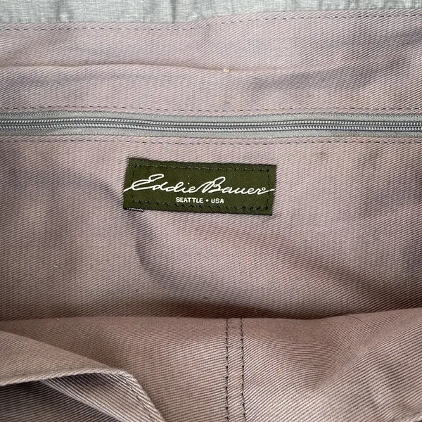 Eddie Bauer Puffer and Wool Tote Bag Travel Overnight Quilted - Image 3
