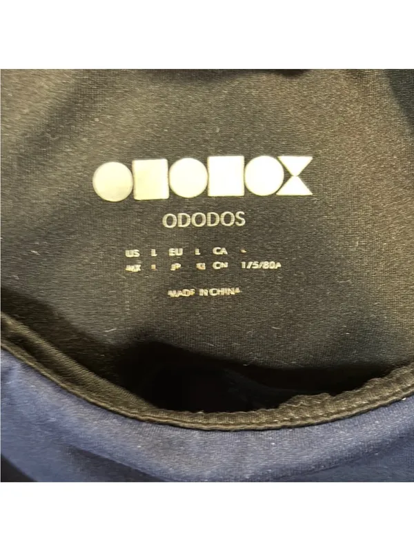 High-Rise Navy Athletic Bike Shorts with Side Pockets - Image 2