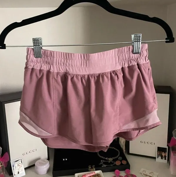 Lululemon Light Pink Hotty Hot Shorts - Image 2