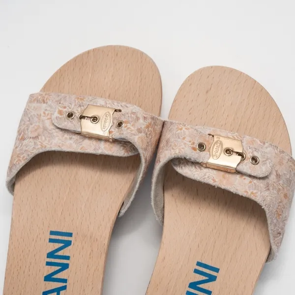 Ganni X Scholl Pescura Heel‎ Wooden Clogs - Image 5