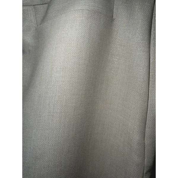 Maeve Anthropologie NWT Metallic Cropped Pants Size‎ Medium Silver Relaxed Fit - Image 2