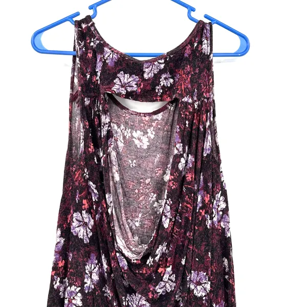 Free People size Small‎ tank top open back sleeveless top shirt blouse floral - Image 3