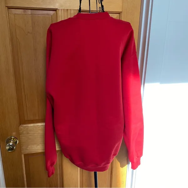 Retro Jerzees Patriotic Grandma Sweatshirt Red White & Blue Size Large - Image 5