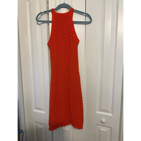 Eliza J Womens‎ Sleeveless Textured Knit Dress Size XS Orange - Image 5