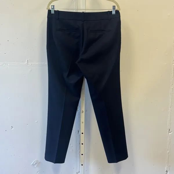 Ann Taylor Dark Navy Wool Blend Straight Leg Dress Pants Trousers Size 6 Career - Image 2