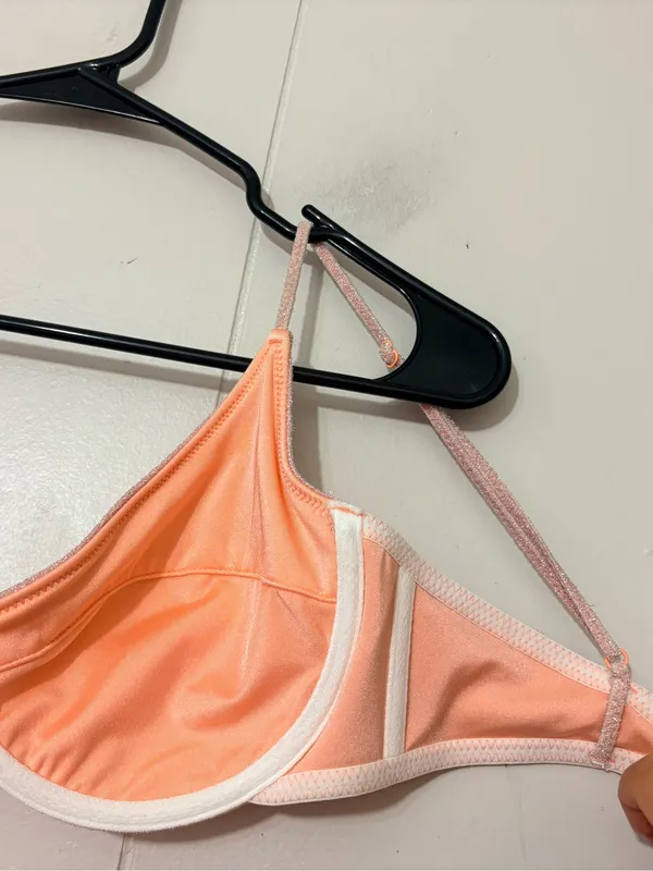 TRIANGL Lina Blush Sparkle Underwire Bikini Set Pink Size S - Image 12
