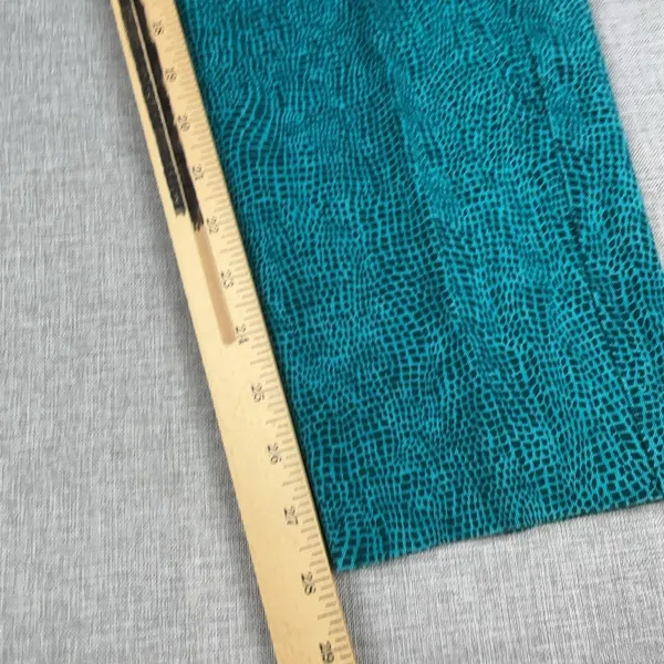 Dana Buchman Pants Womens 8 Green Animal Print Twill Slim Stretch Pockets - Image 6