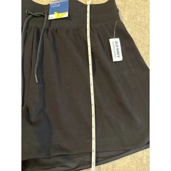 Old Navy Active Dynamic Fleece Extra High-Rise Shorts Black XL 662947-00-1 - Image 2