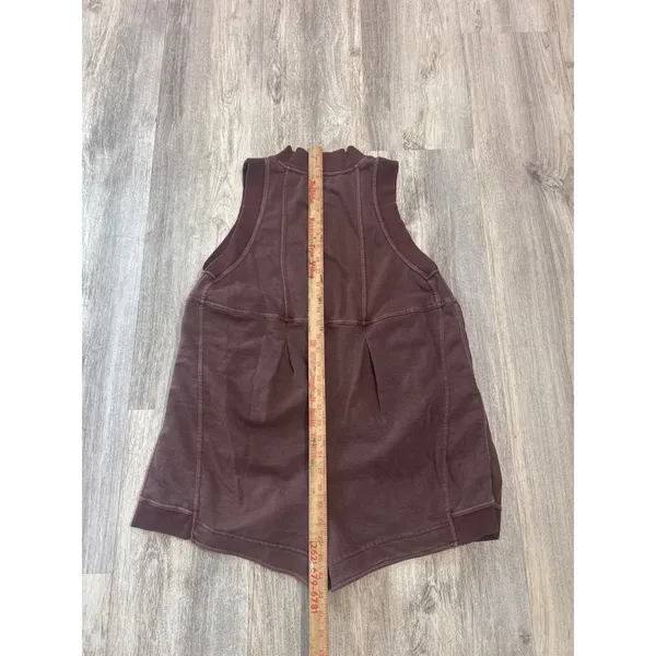 Daily Practice Anthropologie Canyon Sleeveless Romper Brown Mineral Wash Medium - Image 5