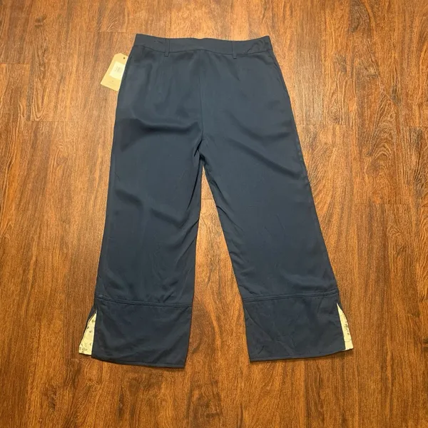 Frye & Co. Cropped Wide Leg Pants Iconic Blue Indigo Women’s Sz M New! - Image 4