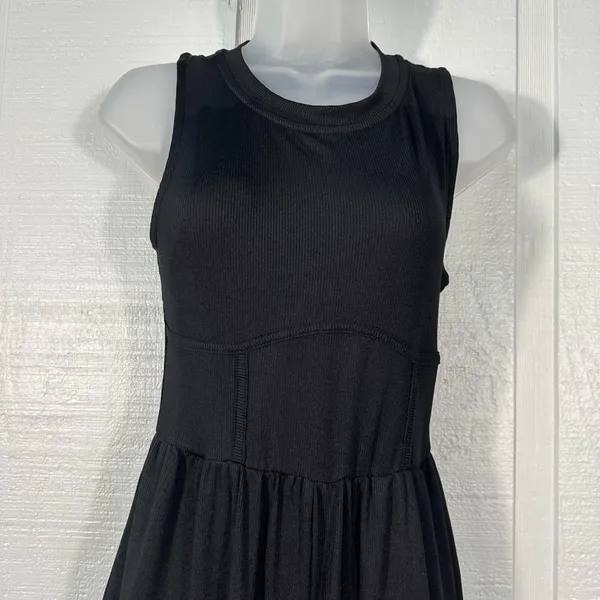Cider Black Sleeveless Pantsuit No Size See Measurements NWOT - Image 4