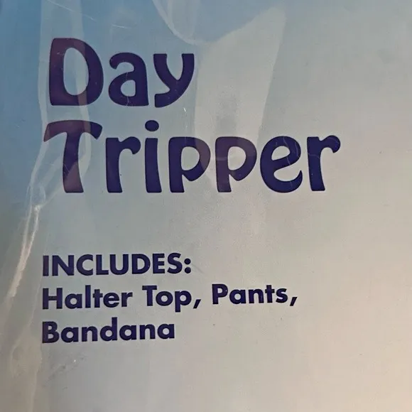Spirit Halloween Day Tripper Hippie Adult Halloween Costume~M 8-10~New - Image 3