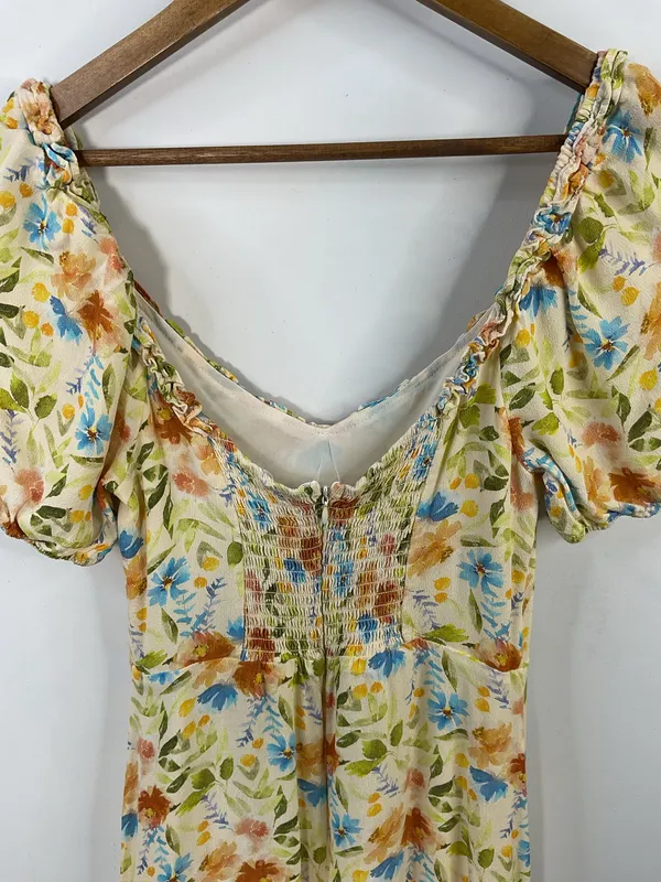 ASTR The Label Yellow Floral Dress Size Medium - Image 6