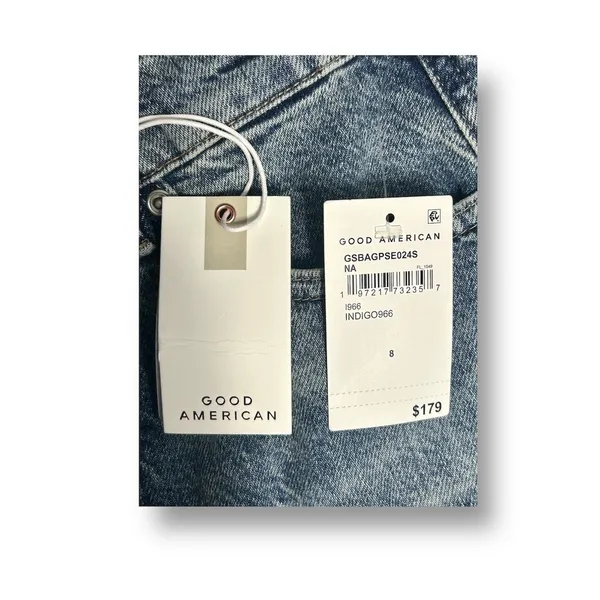 Good American 8/29‎ Extreme Barrel Jeans Indigo Balloon Wide Leg High Rise 90s - Image 6