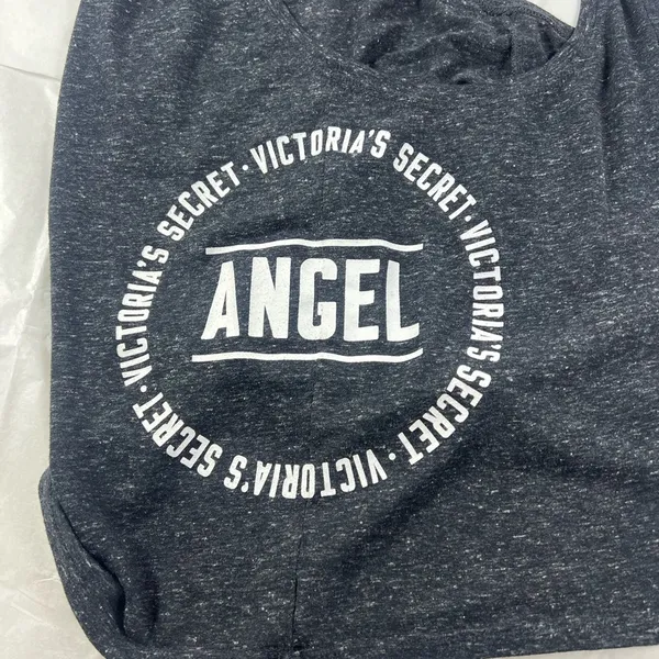 Medium Angel Victoria secret grey cropped razor back tank top - Image 3