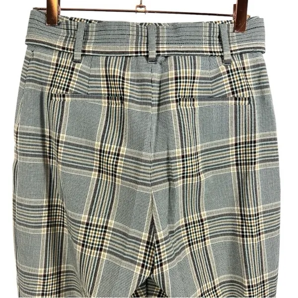 Aritzia‎ Wilfred Plaid Tie Belt Trouser Pants Sz 4 Academia Preppy Career Office - Image 6
