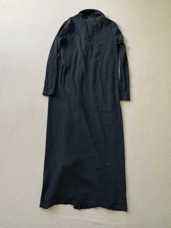 Blank BUTTON DOWN RIBBED MAXI Dress - Image 3