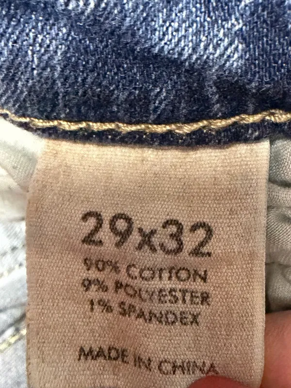 BKE Payton Straight Jeans Womens 29x32 Distressed Stretch Blue Denim - Image 8